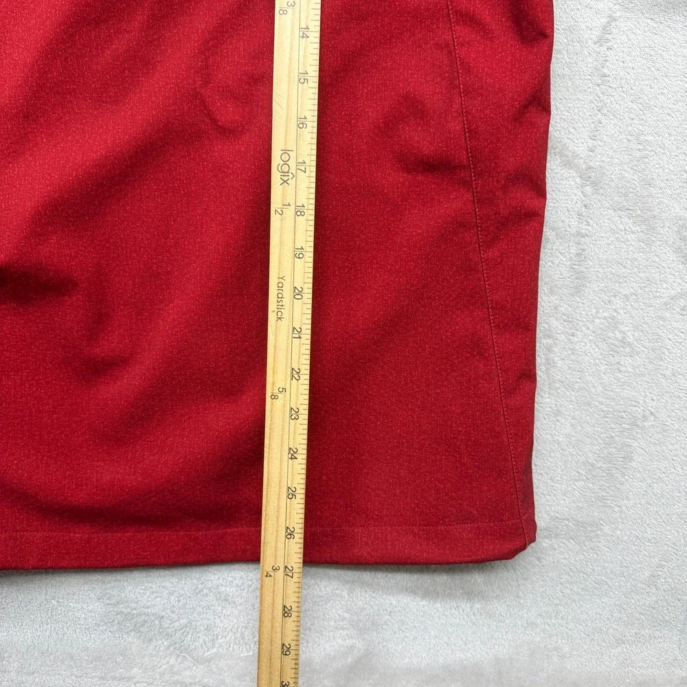 REI Jacket Mens Small Red McCone Softshell Hooded Full Zip Hiking Outdoor‎ Light